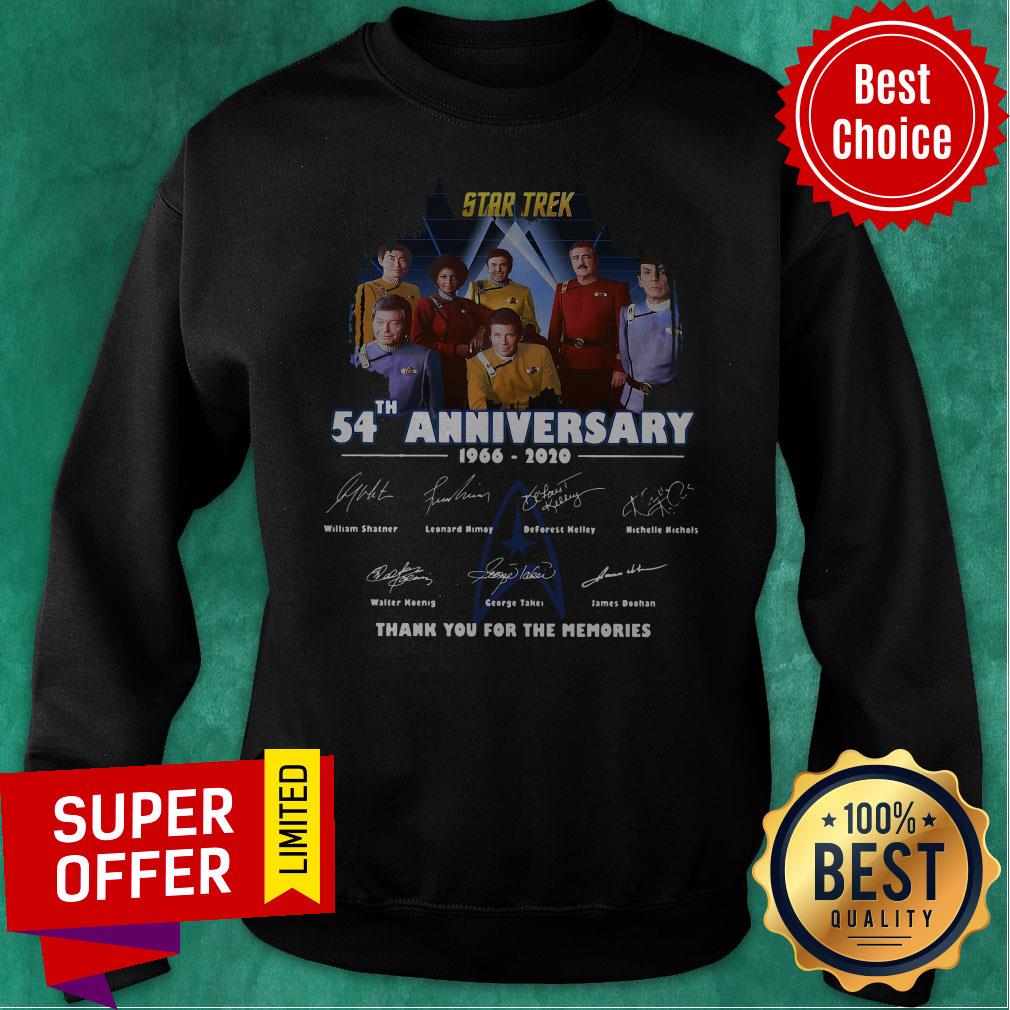 Star Trek 54th Anniversary 1966 2020 Thank You For The Memories Vintage Shirt