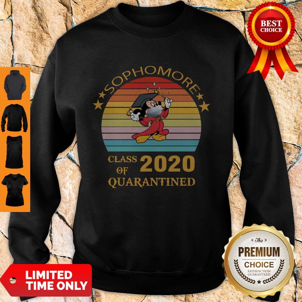 Premium Mickey Mouse Sophomore Class Of 2020 Quarantined Vintage Shirt