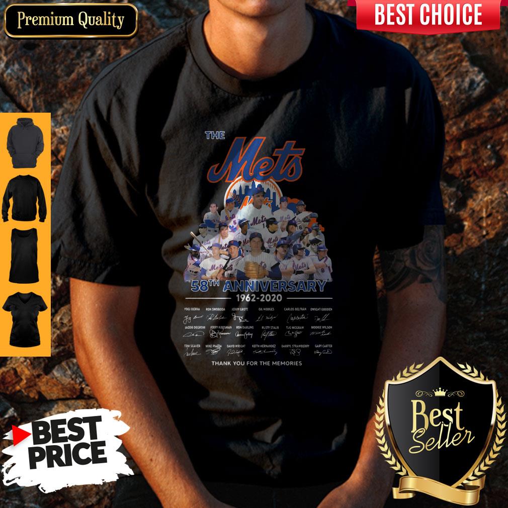 The Mets 58th Anniversary 1962-2020 Thank You For The Memories Signatures Shirt