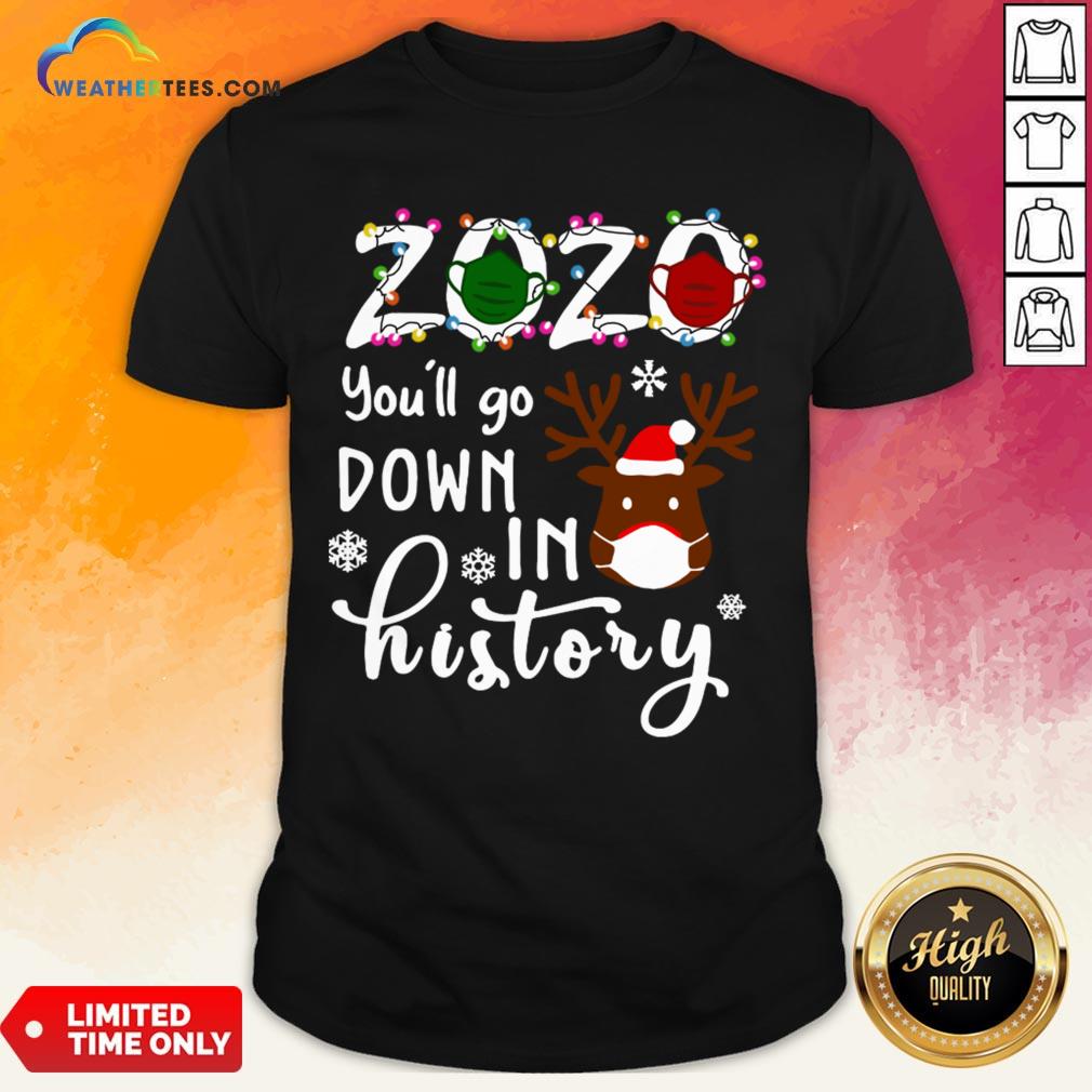Things Gnomies 2020 You’ll Go Down In History Christmas Shirt