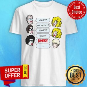Top Janet Dr. Scott Janet Brad Rocky Shirt