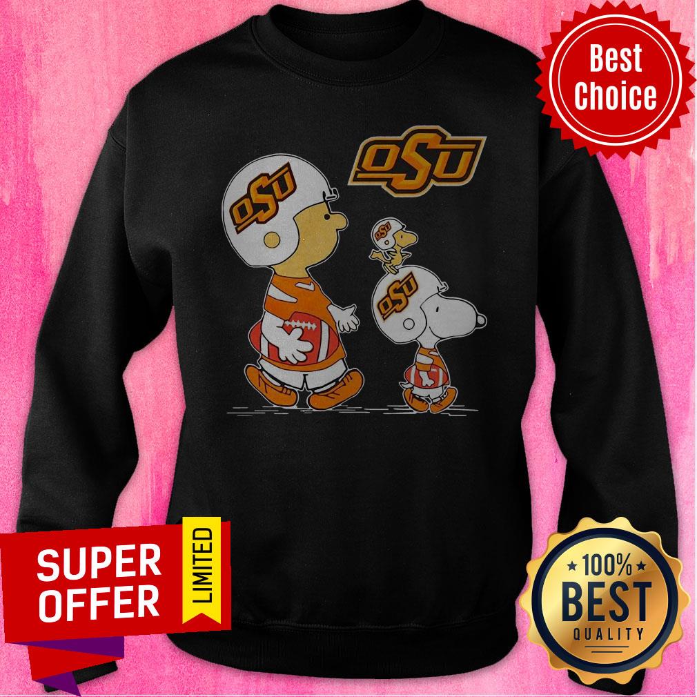 Top Charlie Brown Snoopy And Woodstock OSU Shirt