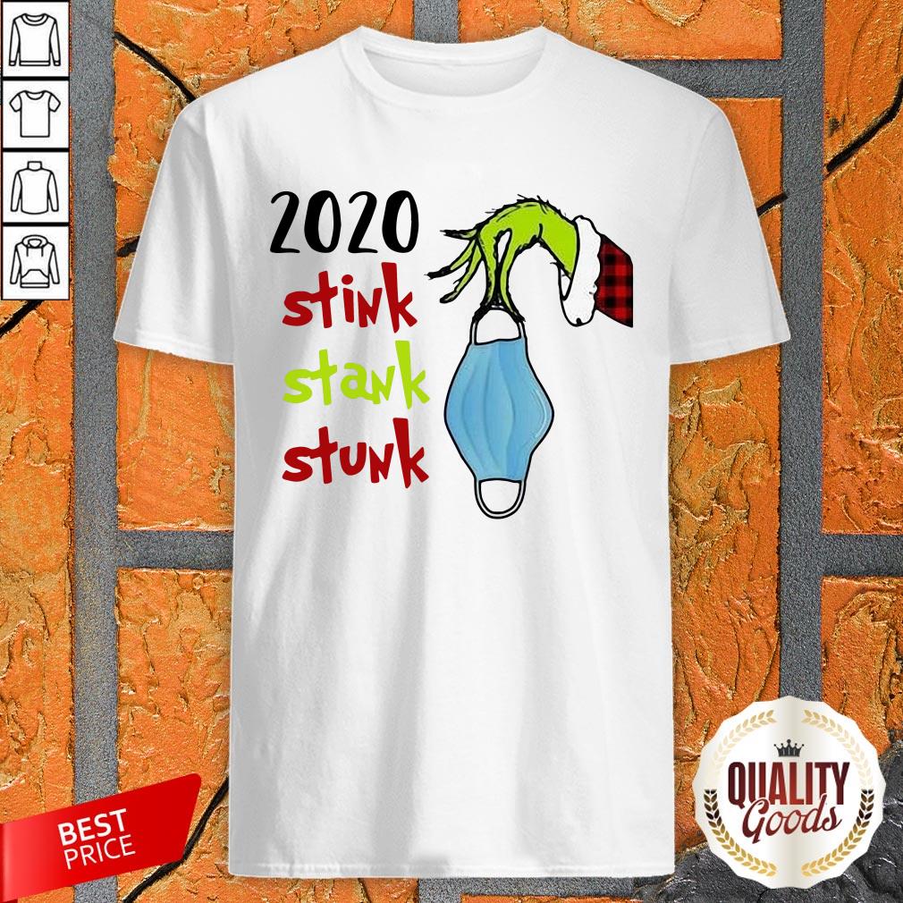 Top Grinch Hand 2020 Stink Stank Stunk Shirt