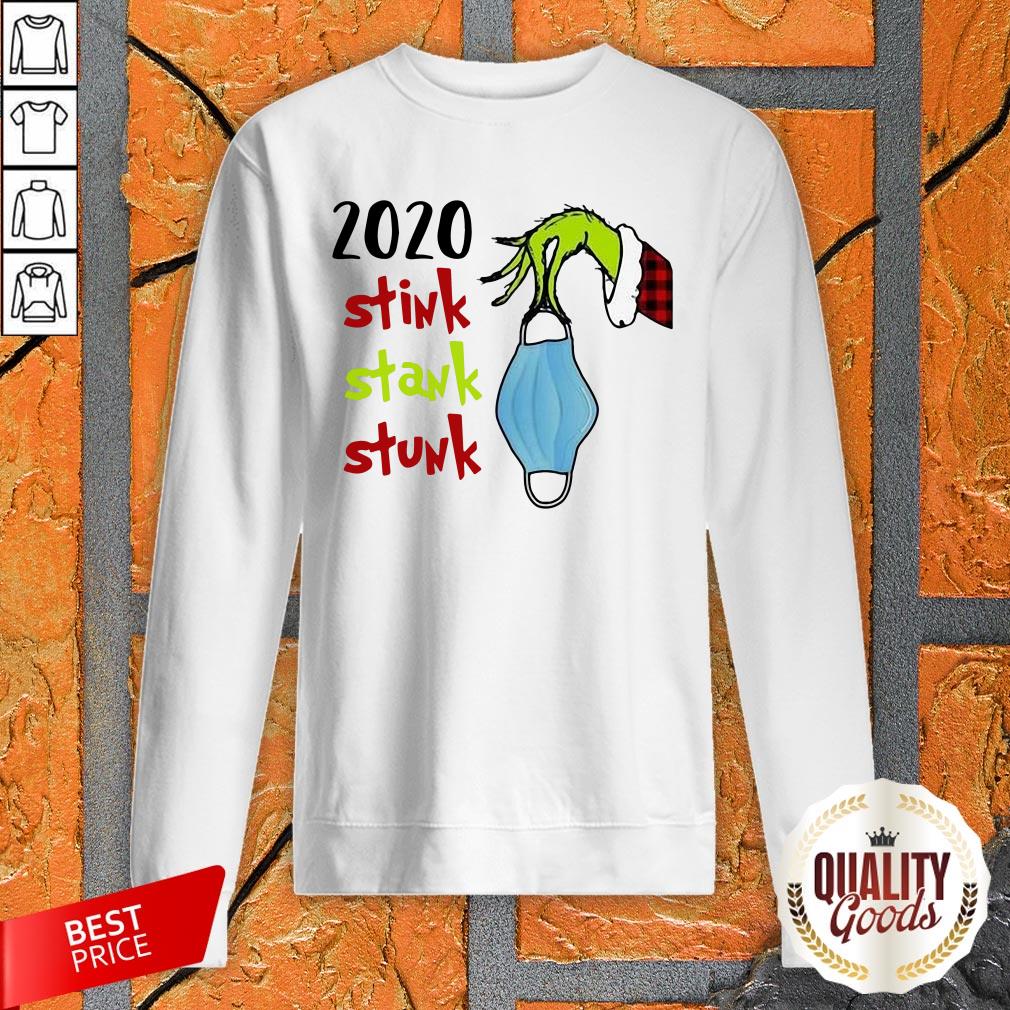 Top Grinch Hand 2020 Stink Stank Stunk Shirt