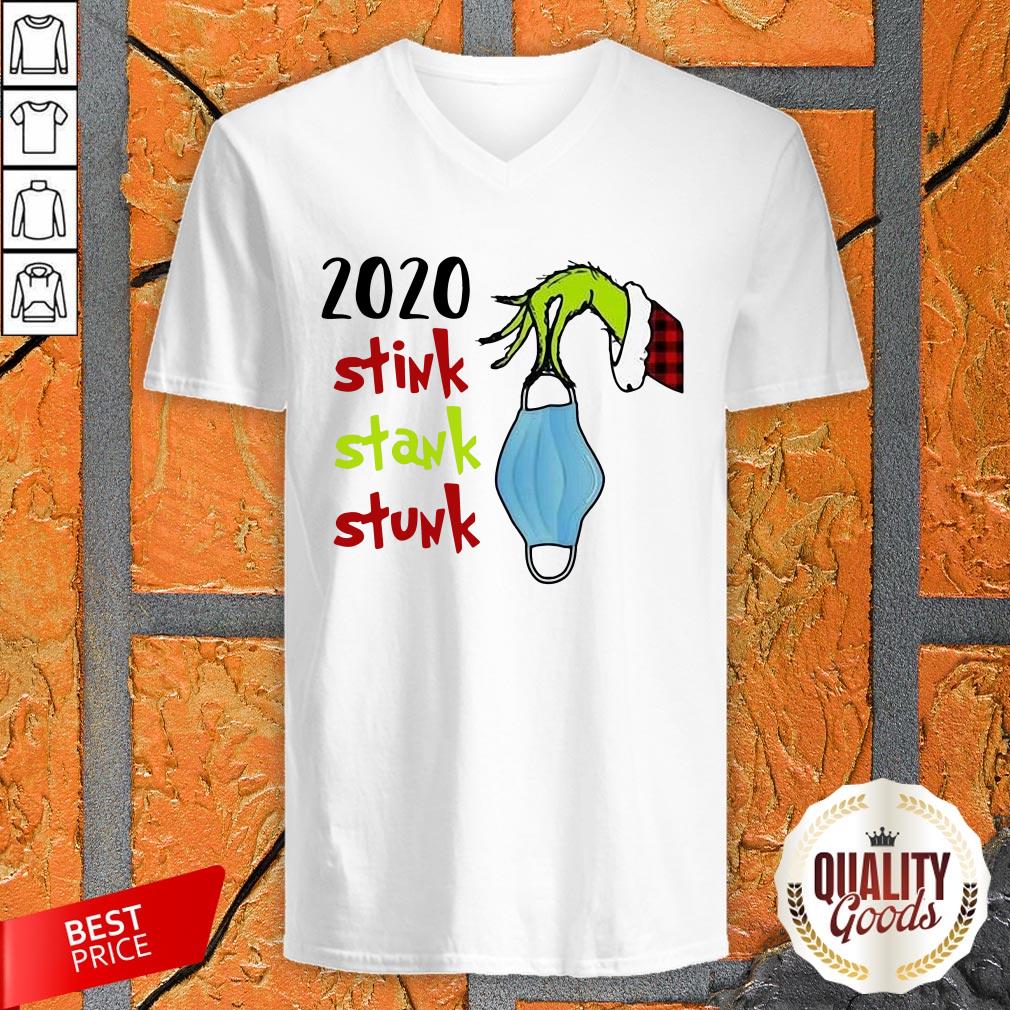 Top Grinch Hand 2020 Stink Stank Stunk Shirt