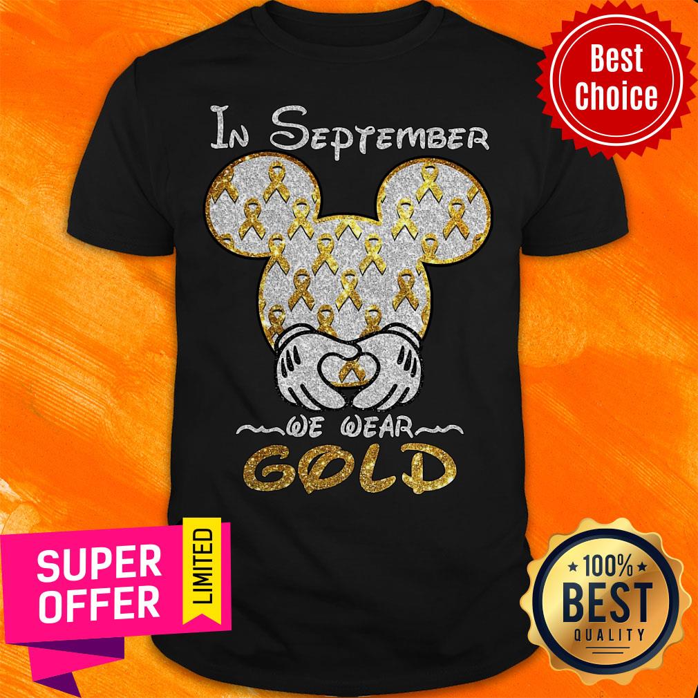 Top In September We Wear Gold Shirt