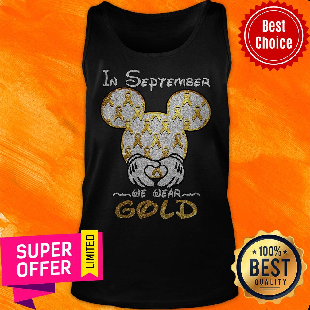 Top In September We Wear Gold Shirt