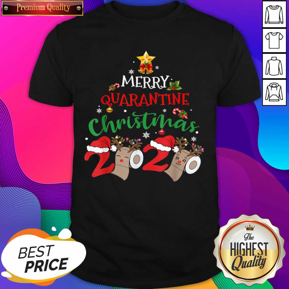Top Merry Quarantine Christmas 2020 Pajamas Family Matching Xmas Shirt