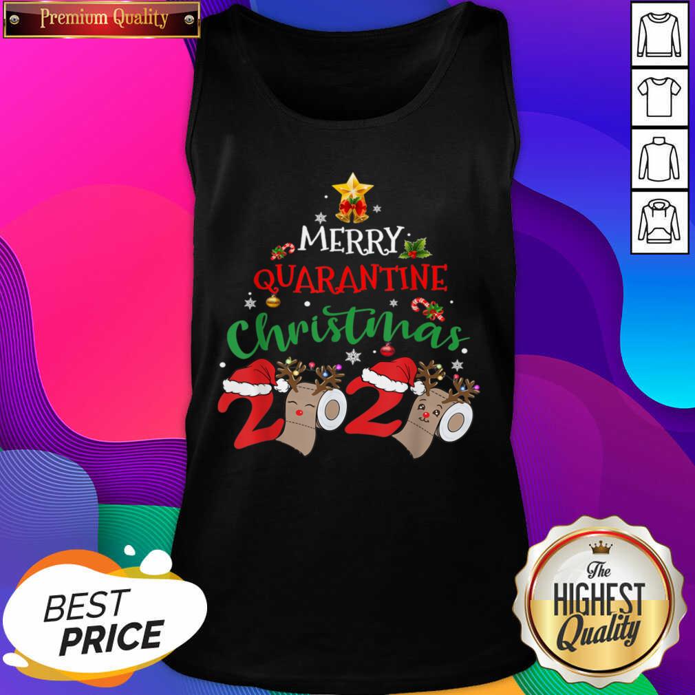 Top Merry Quarantine Christmas 2020 Pajamas Family Matching Xmas Shirt