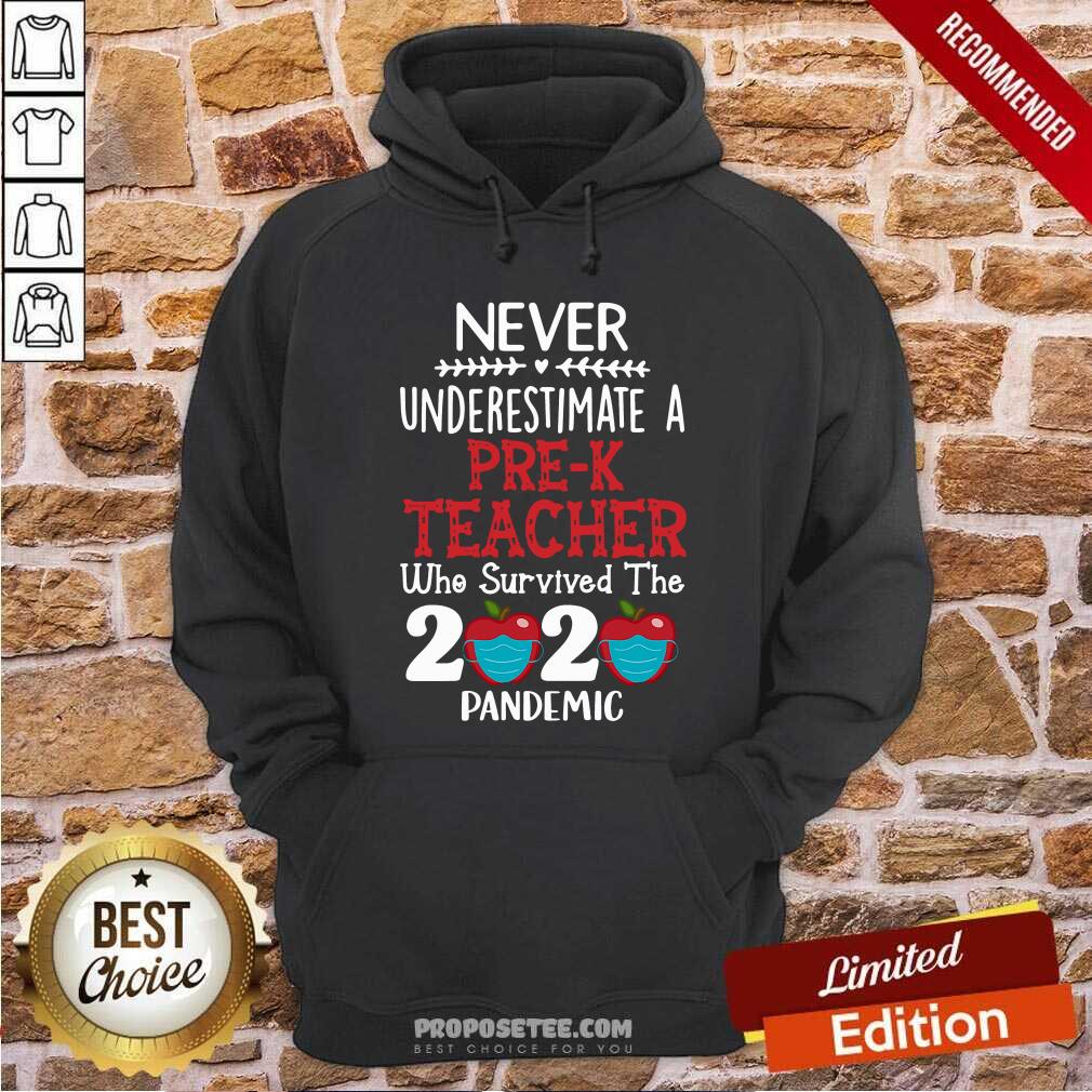 Top Never Underestimate A Pre-K Teacher Who Survived 2020 Pandemic Shirt