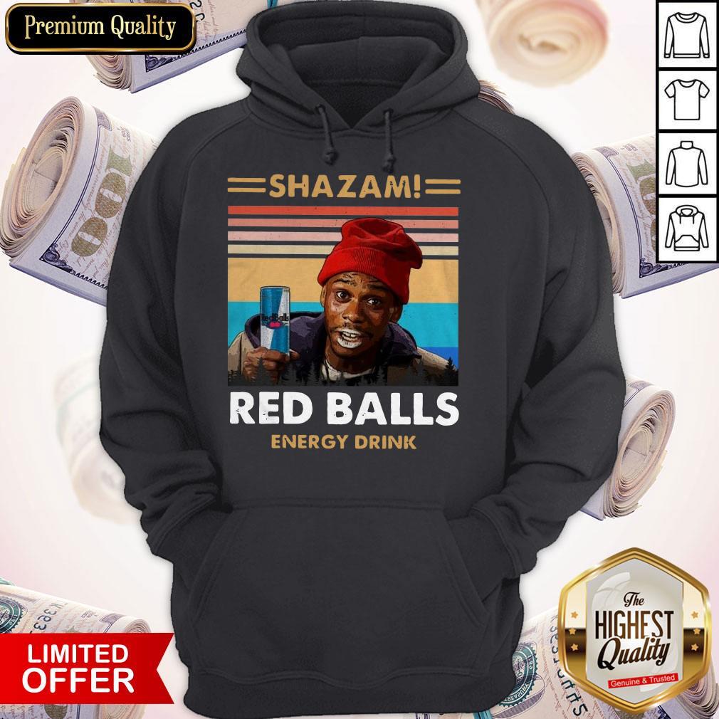 Top Shazam Red Balls Energy Drink Vintage Shirt