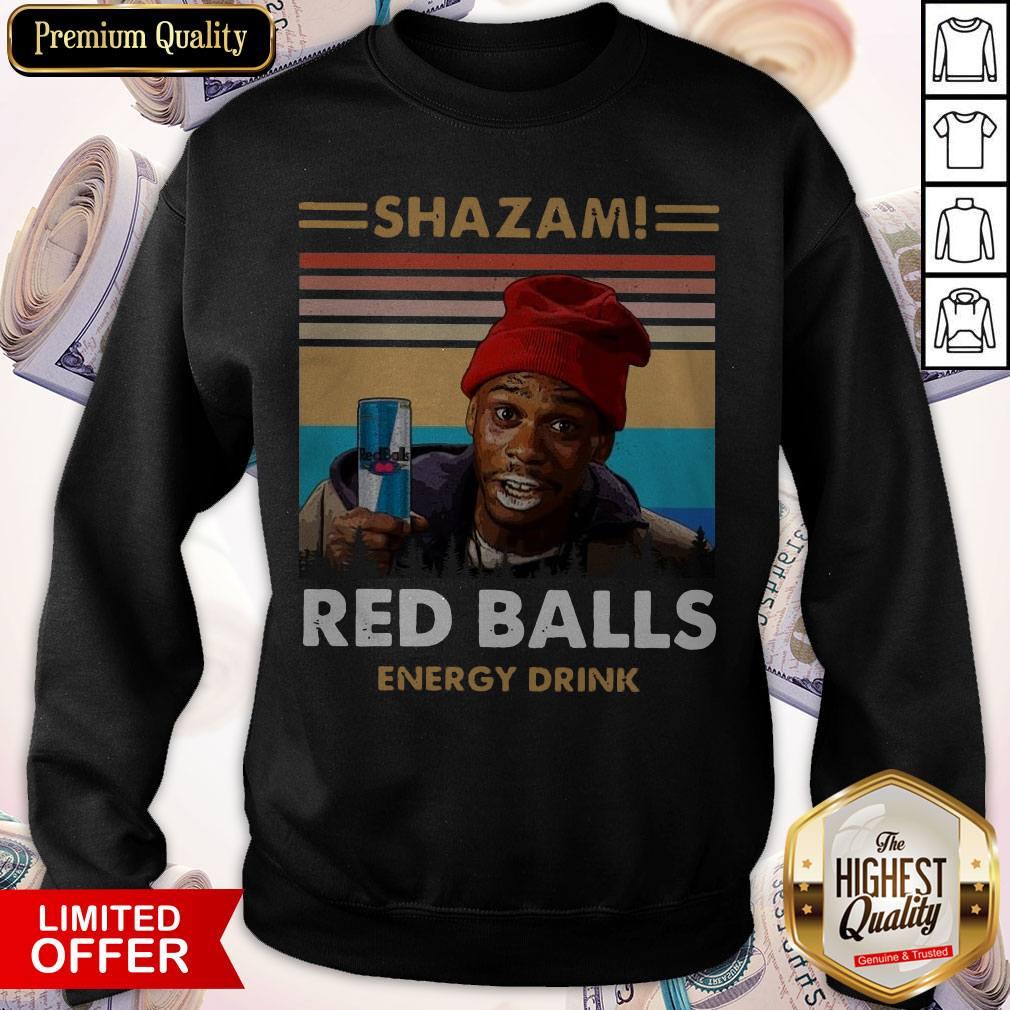 Top Shazam Red Balls Energy Drink Vintage Shirt