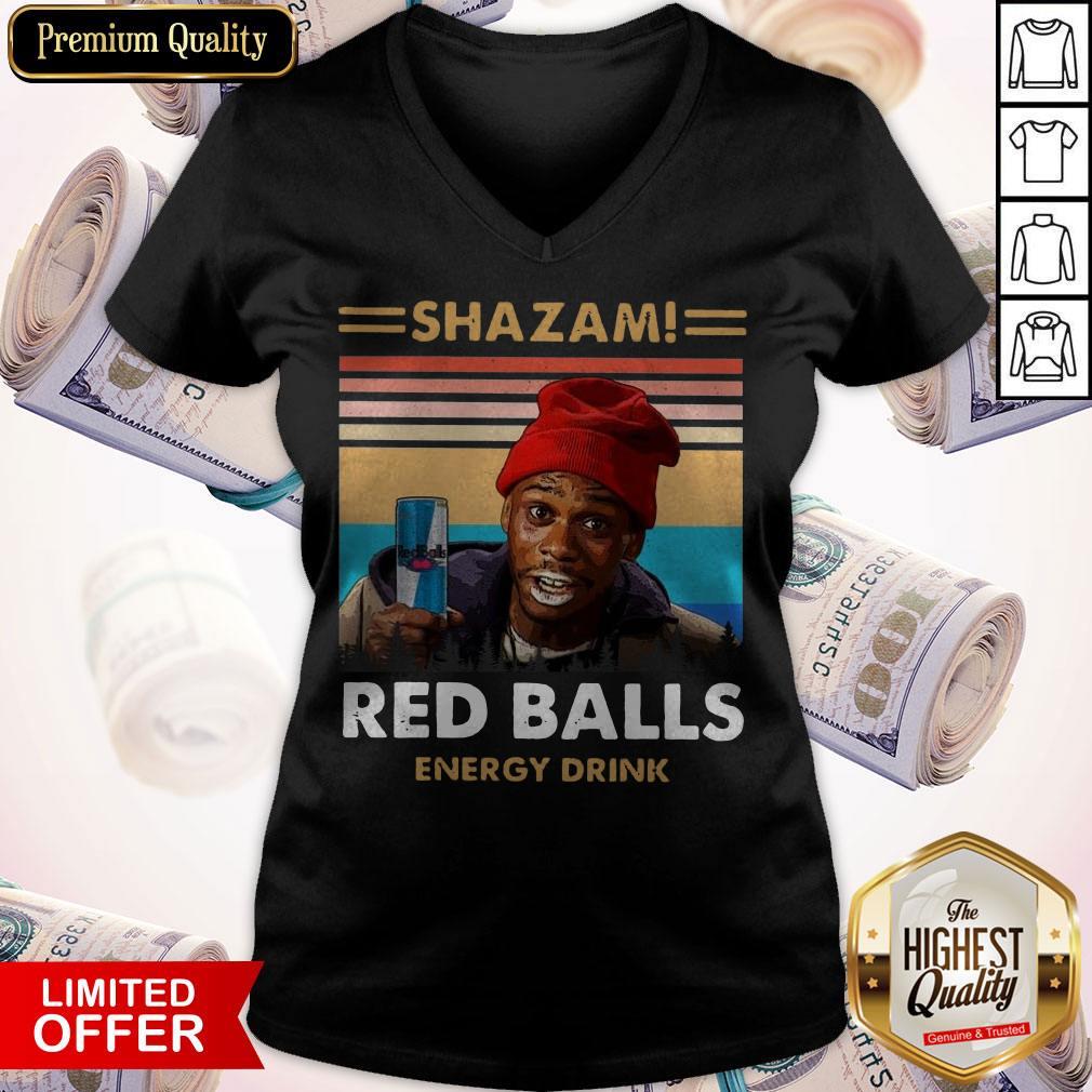 Top Shazam Red Balls Energy Drink Vintage Shirt