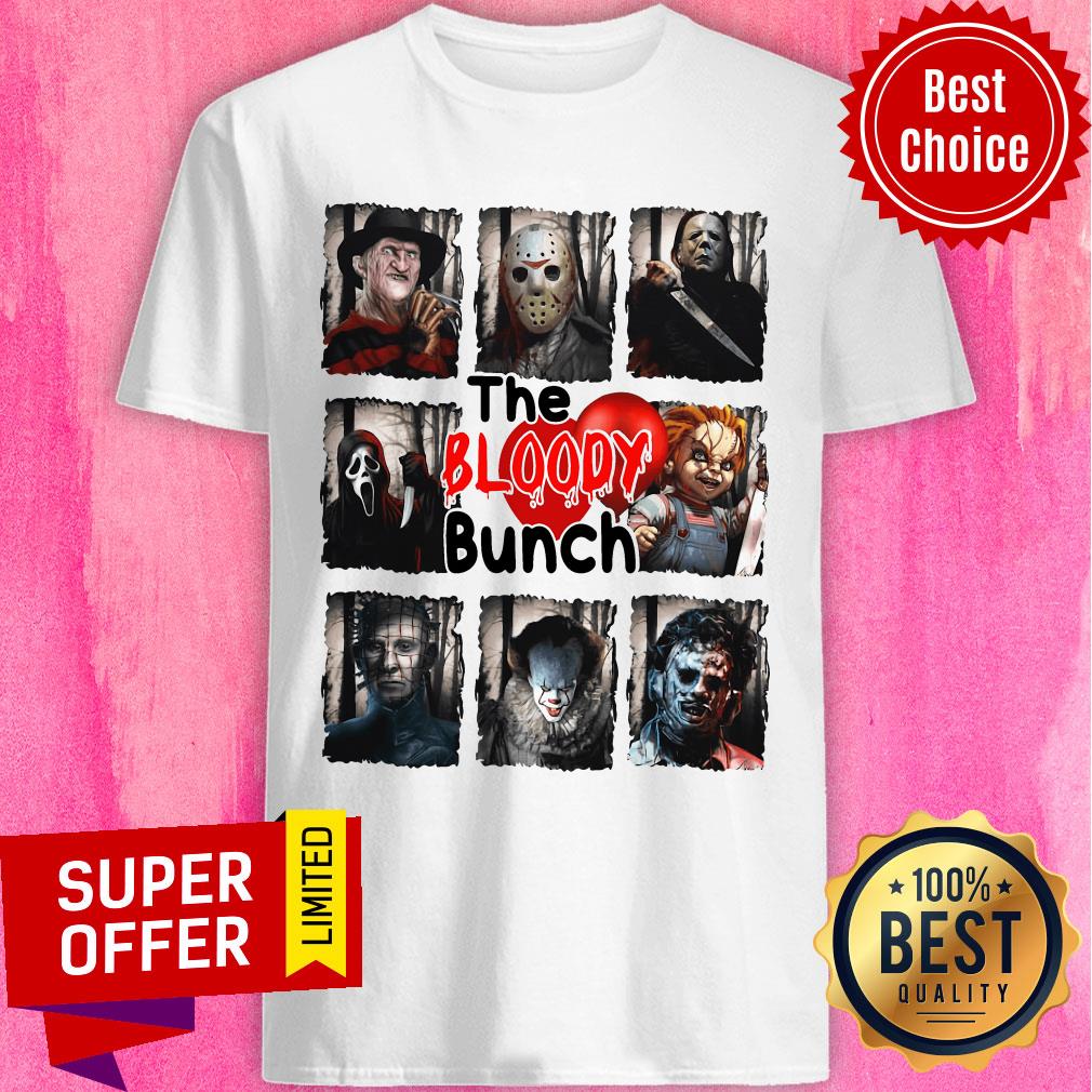 Top The Bloody Bunch Horror Character Halloween Shirt