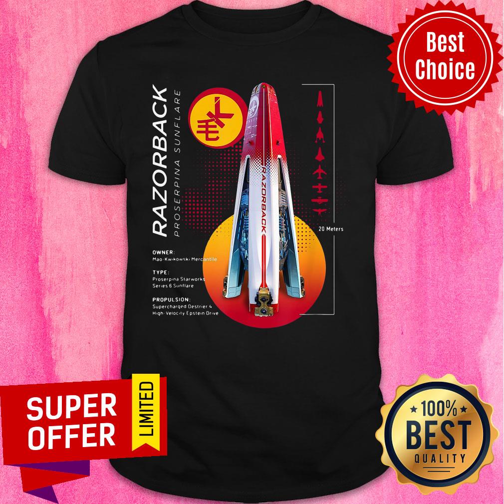 Top The Expanse Razorback Ship Tee Shirt