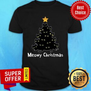 Meowy Christmas Meotree Star Shirt