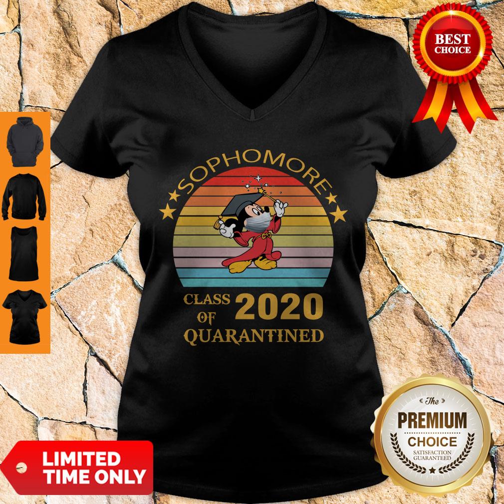 Premium Mickey Mouse Sophomore Class Of 2020 Quarantined Vintage Shirt