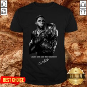 Chadwick Boseman The Black Panther Marvel Film Star Thank You For The Memories Shirt
