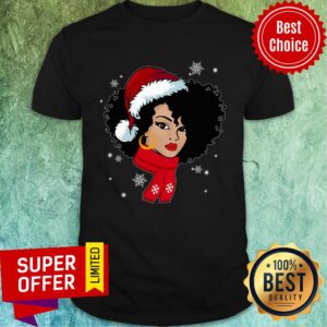 Black African American Santa Melanin Matching Family Group Shirt