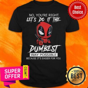 No You’re Right Let’s Do It The Dumbest Way Possible Because It’s Easier For You Shirt
