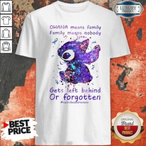 Stitch Ohana Means Family Family Means Nobody Suicide Awareness Shirt