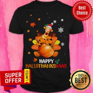 Top Tigger Happy Hallothanksmas Pumpkin Shirt