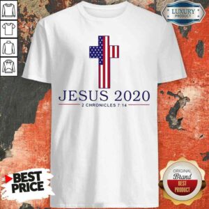 Top Jesus 2020 2 Chronicles American Flag Shirt