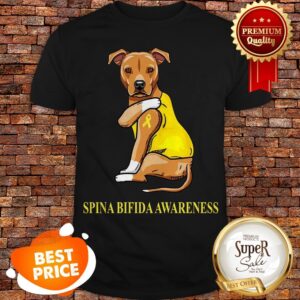 Staffordshire Terrier Tattoo I Love Spina Bifida Awareness Shirt
