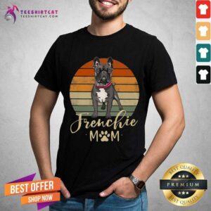 Funny Frenchie Mom Retro Sunset French Bulldog Shirt