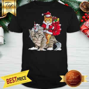 Cat Christmas Gifts Santa Shirt