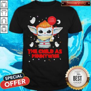 Happy Baby Yoda Balloon The Child As Pennywise Halloween Shirt