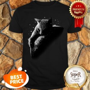 Nice Mooncat Cat Sleep On Moon Shirt