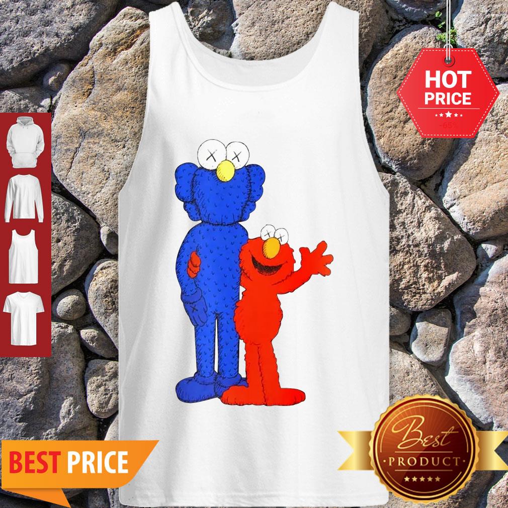 Official Elmo And Cookie Monster Muppet KAWS Style Shirt