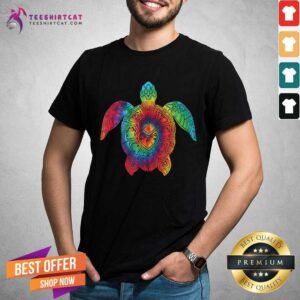 Colorful Sea Turtle Ocean Tie Dye Rainbow Shirt