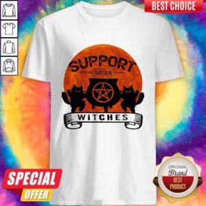 Top Support Your Local Witches Sunset Shirt