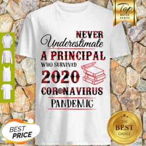 Never Underestimate A Principal Who Survived 2020 Coronavirus Pandemic Shirt