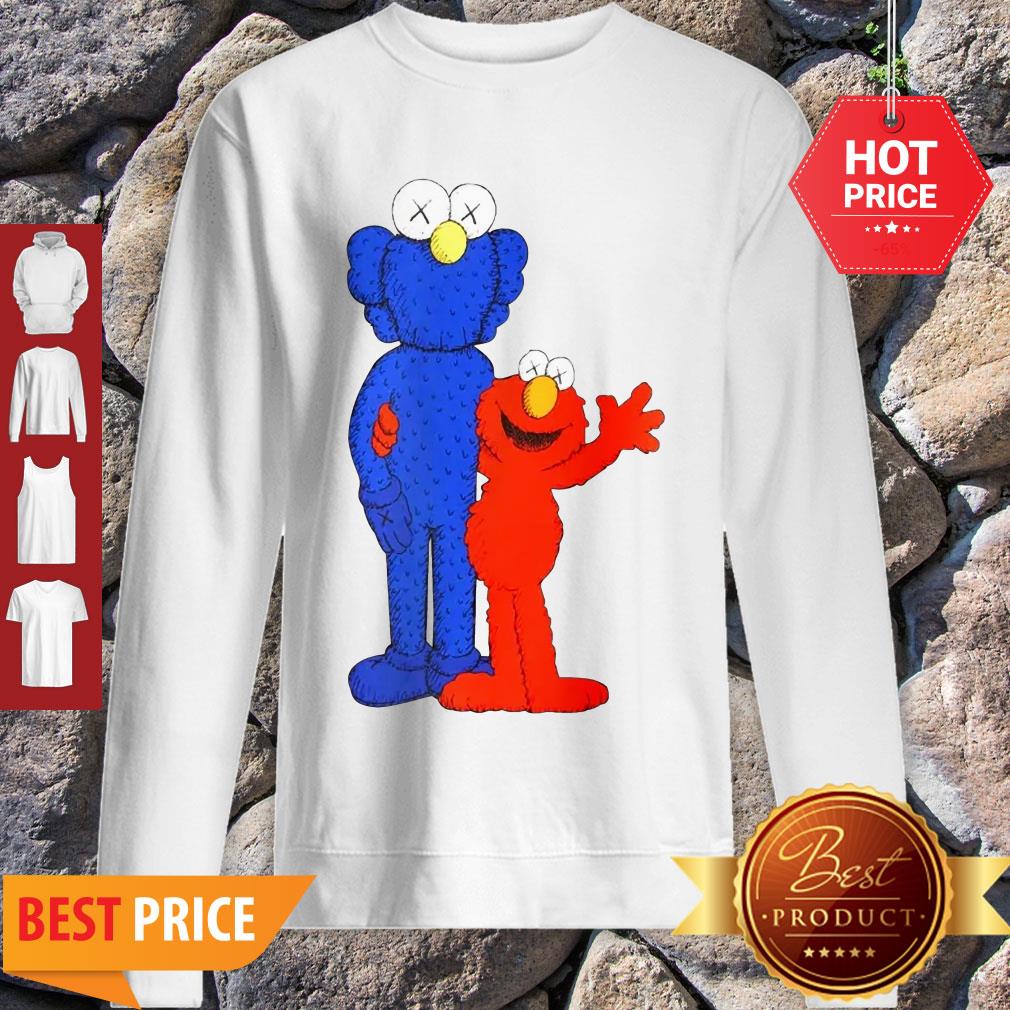 Official Elmo And Cookie Monster Muppet KAWS Style Shirt