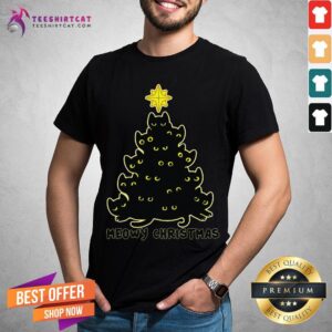 Original Cat Meowy Christmas Tree Shirt