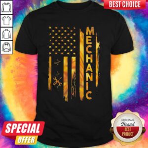 Lovely I Want Mechanic American Flag Shirt