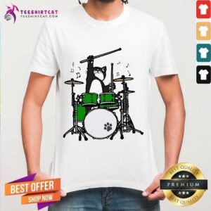 Good Cat Meow Band And Drum Shirt
