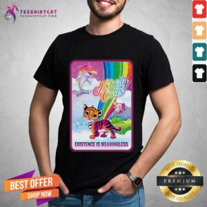 Official Dolphin Elephant Tiger Nobody Cares Existence Is Meaningless Shirt