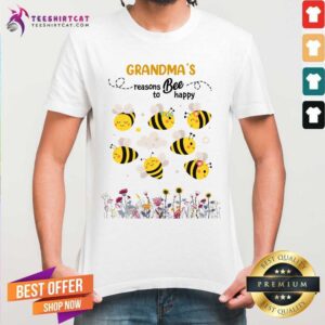 Grandmas Reasons To Bee Happy Shirt
