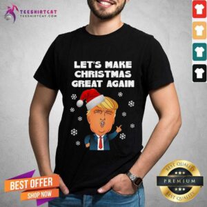 Nice Santa Donald Trump Let's Make Christmas Great Again Shirt