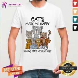 Original Cast Make Me Happy Humans Make My Head Hurt Shirt