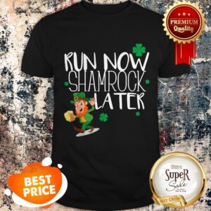 Marathon Running St Patricks Day Funny Race 5k Runner Gift Shirt