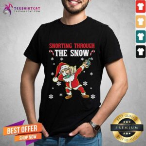Perfect Snorthing Through The Snow Dabbing Santa Claus Face Mask Toilet Paper Hand Sanitizer Shirt