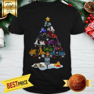 Hot Vespa Christmas Tree Shirt