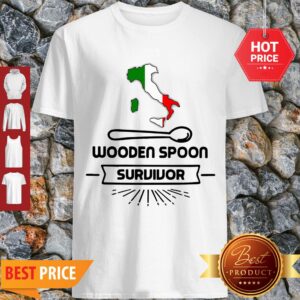 Official Italy Map Wooden Spoon Survivor Shirt