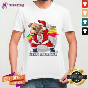 Happy Santa Claus The Cute Pug Santa Clause Cute T-Shirt