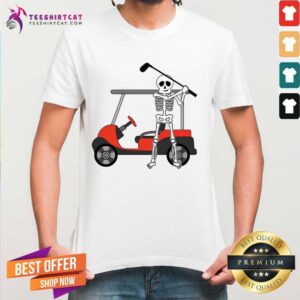 Nice Skeleton Play Golf Shirt